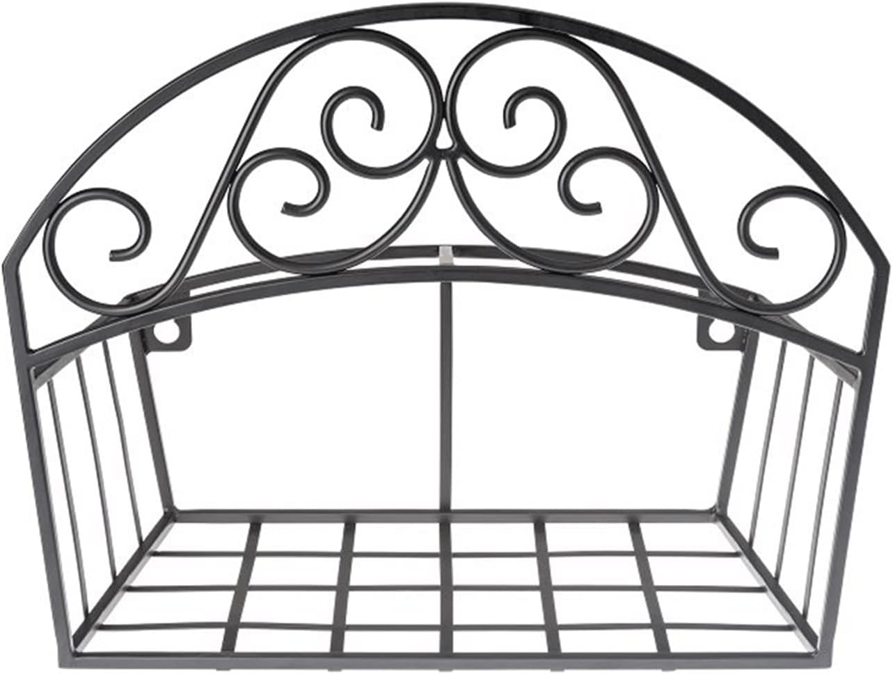 241 Decorative Black Garden Hose Butler with Shelf, Holds 125-Feet 14 x 6.7 x 11.5