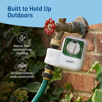 62024 Single-Dial Hose Watering Digital Timer, "3"" x 7.5"" x 9.5"""