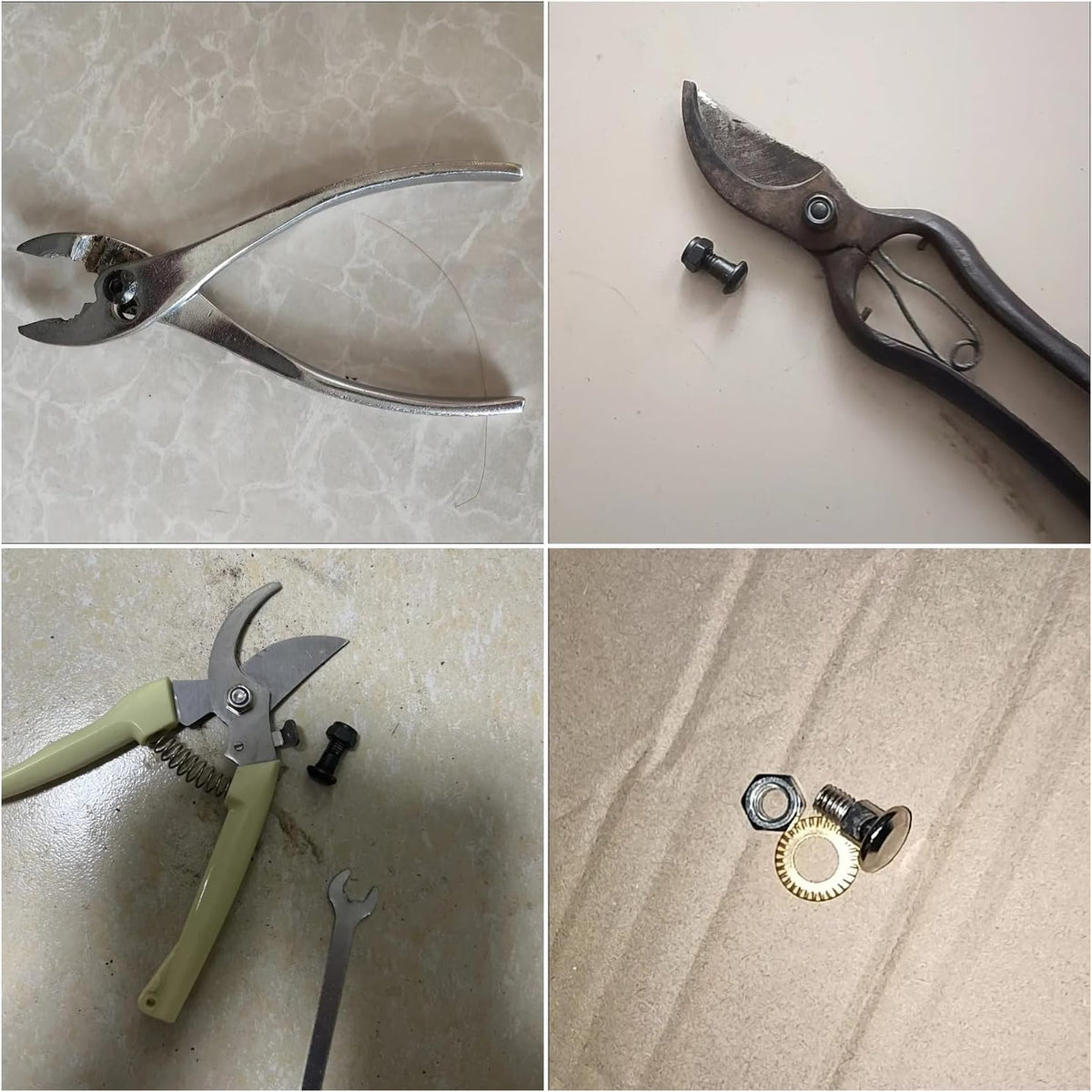 10 Pack Garden Pruning Shears Pivot Bolt and Nut Replacement Gardening Scissors Central Axis Shaft Assembly for Bypass Pruning Shears Gardening Pruning Scissors and Clippers