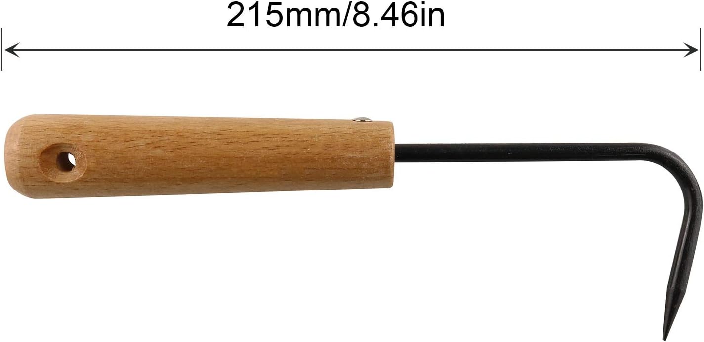 215mm Single Claw Root Hook Loosening Tool Handle Weeder Garden Weeding Gardening Tools Potted Landscape Maintenance for Outdoor Garden Digging Cultivator Weed Remove