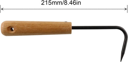 215mm Single Claw Root Hook Loosening Tool Handle Weeder Garden Weeding Gardening Tools Potted Landscape Maintenance for Outdoor Garden Digging Cultivator Weed Remove