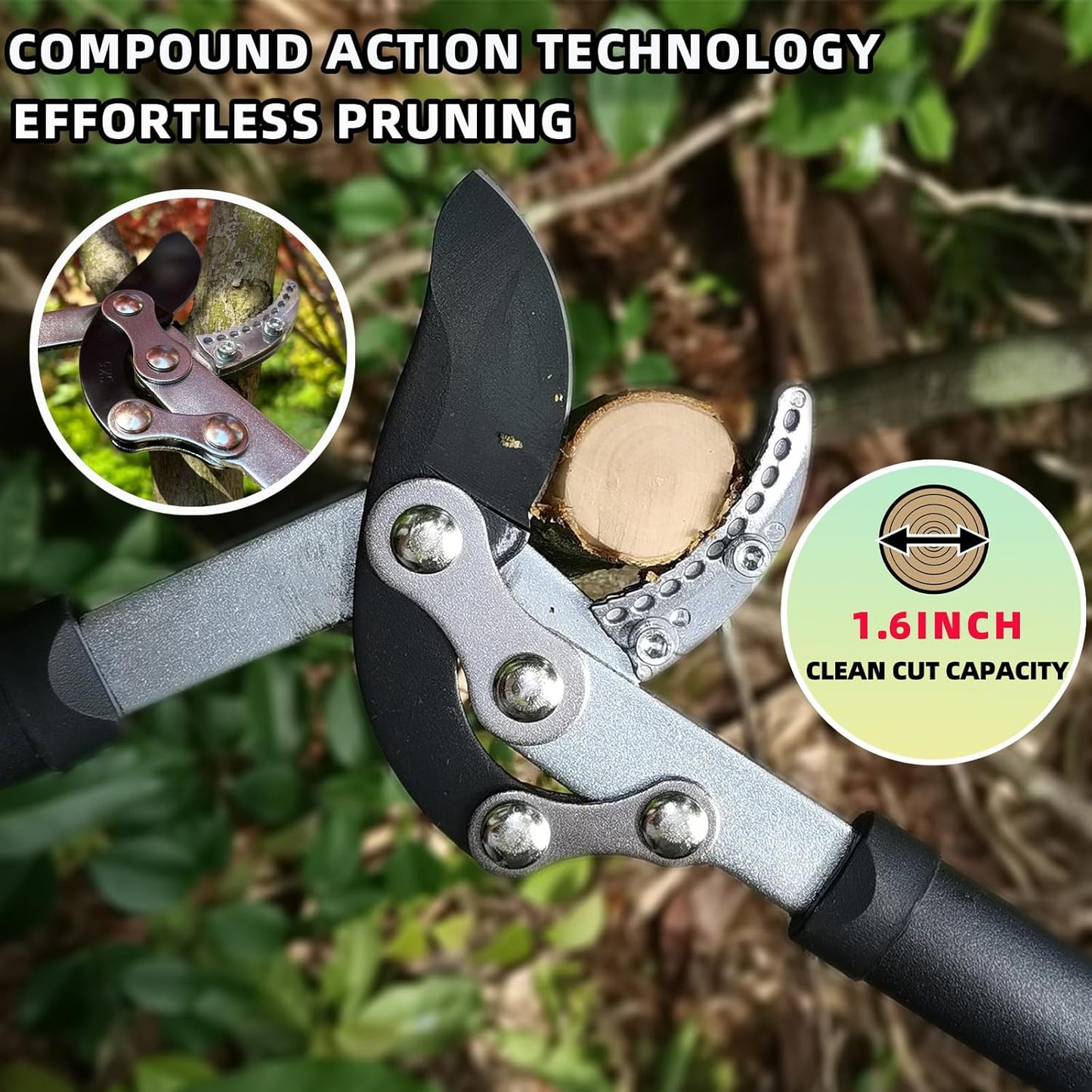 Loppers Hedge Clippers & Pruners Combo Set 3-Piece Hedge Shears