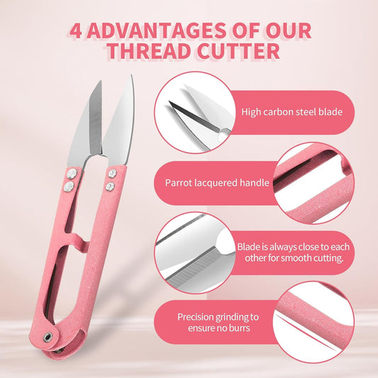 3PCS Thread Snips, High-Carbon Steel Thread Cutter