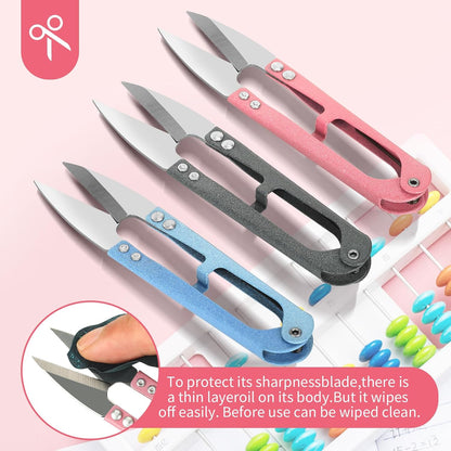 3PCS Thread Snips, High-Carbon Steel Thread Cutter