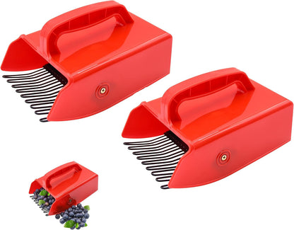 1/2/4 Pack Berry Picker, with Metallic Comb and Ergonomic Handle