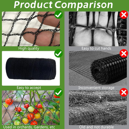 Heavy Duty Bird Netting - 0.6" Mesh UV Resistant 15FT*35FT