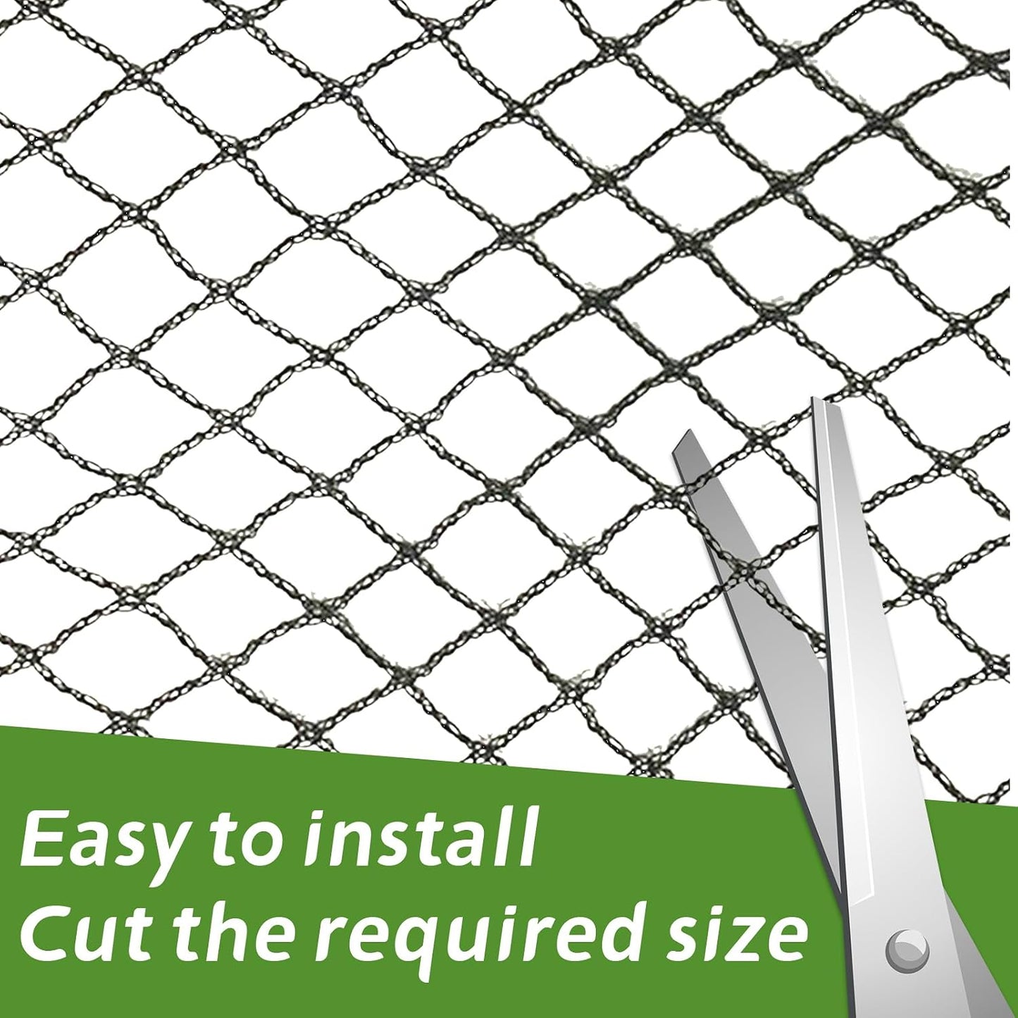 Heavy Duty Bird Netting - 0.6" Mesh UV Resistant 15FT*35FT