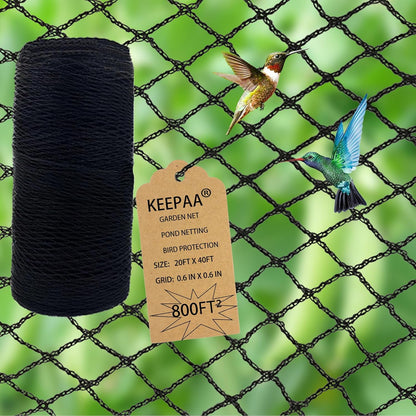 Heavy Duty Bird Netting - 0.6" Mesh UV Resistant 15FT*35FT