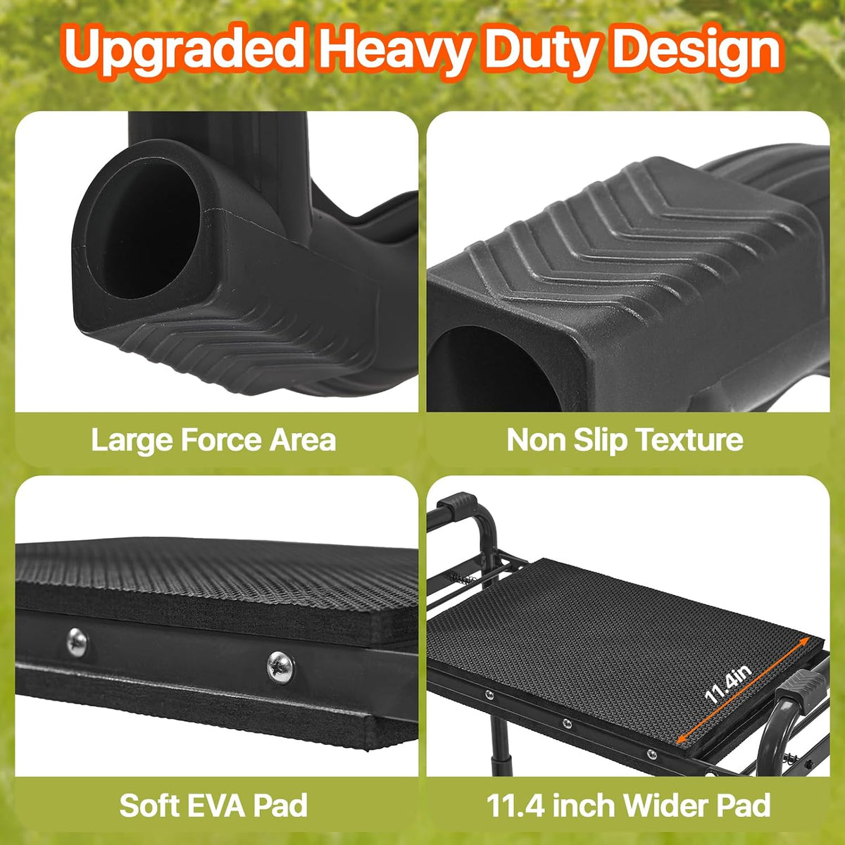 Garden Kneeler and Seat Heavy Duty, Wider and Thicker Kneeling Pad Stool