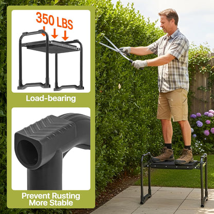 Garden Kneeler and Seat Heavy Duty, Wider and Thicker Kneeling Pad Stool