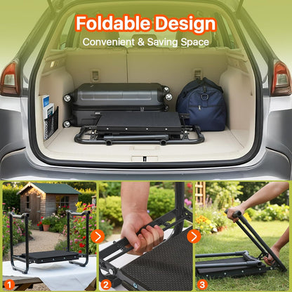 Garden Kneeler and Seat Heavy Duty, Wider and Thicker Kneeling Pad Stool