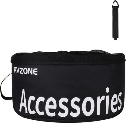 Gray Waterproof RV Hose Storage Bag for Sewer Water Hoses & Cords