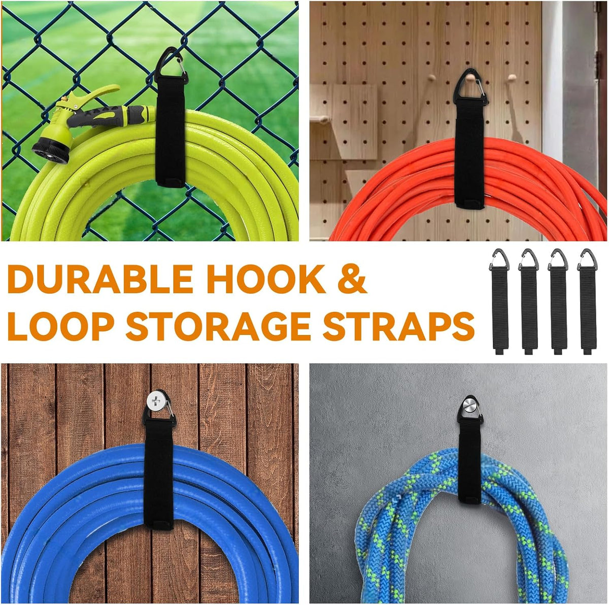 Gray Waterproof RV Hose Storage Bag for Sewer Water Hoses & Cords