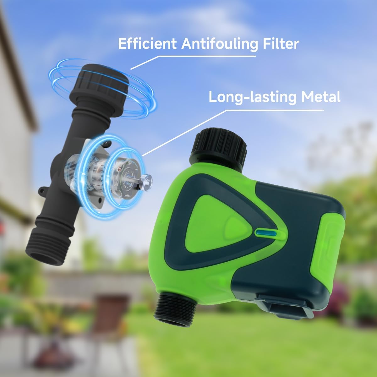 Water Timer for Garden Hose(Note:Zigbee Gateway Needs to be Purchased Separately), GreenVation Plant Automatic System for Yard Outdoor Irrigation, Smart Sprinkler Timer with Tuya/Smart Life App