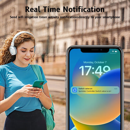 Water Timer for Garden Hose(Note:Zigbee Gateway Needs to be Purchased Separately), GreenVation Plant Automatic System for Yard Outdoor Irrigation, Smart Sprinkler Timer with Tuya/Smart Life App