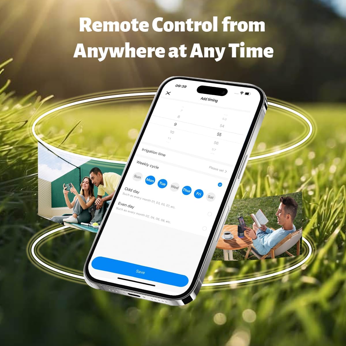 Water Timer for Garden Hose(Note:Zigbee Gateway Needs to be Purchased Separately), GreenVation Plant Automatic System for Yard Outdoor Irrigation, Smart Sprinkler Timer with Tuya/Smart Life App
