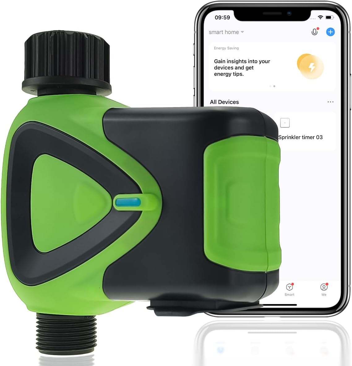 Water Timer for Garden Hose(Note:Zigbee Gateway Needs to be Purchased Separately), GreenVation Plant Automatic System for Yard Outdoor Irrigation, Smart Sprinkler Timer with Tuya/Smart Life App