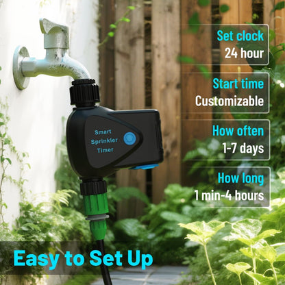 Water Timer for Garden Hose(Note:Zigbee Gateway Needs to be Purchased Separately), GreenVation Plant Automatic System for Yard Outdoor Irrigation, Smart Sprinkler Timer with Tuya/Smart Life App