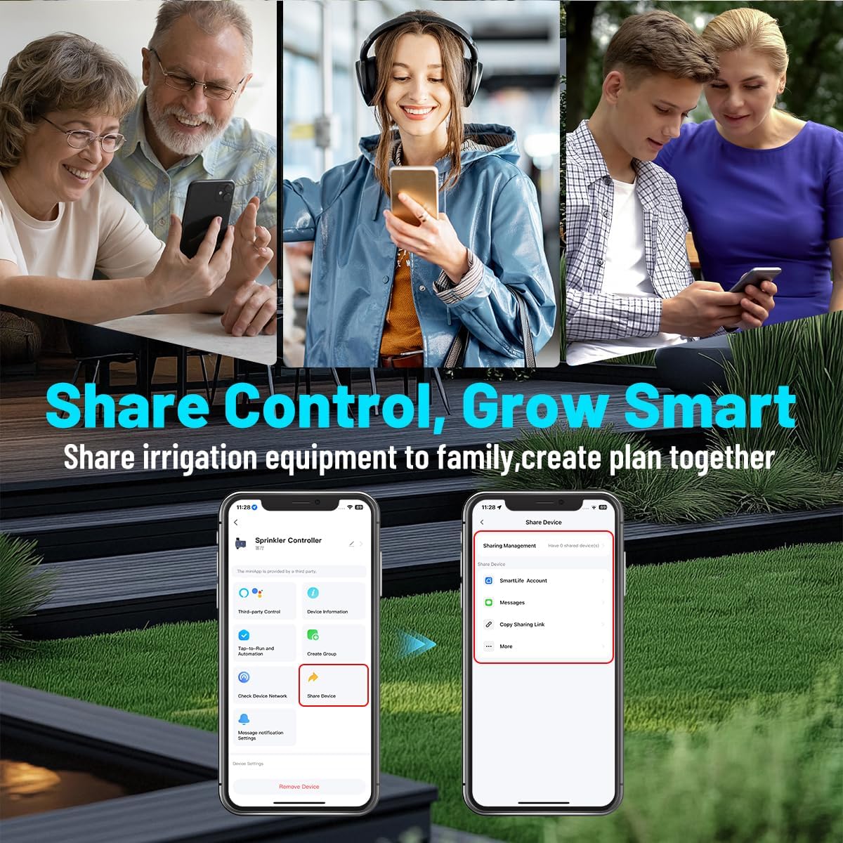 Water Timer for Garden Hose(Note:Zigbee Gateway Needs to be Purchased Separately), GreenVation Plant Automatic System for Yard Outdoor Irrigation, Smart Sprinkler Timer with Tuya/Smart Life App