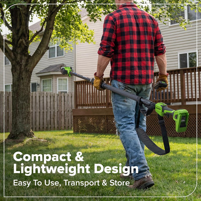 24V 8" Cordless Polesaw + 20" Pole Hedge Trimmer Combo (Great For Pruning and Trimming Branches / Shrubs), 2.0Ah Battery and Charger Included