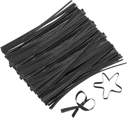 2" Kraft Paper Twist Ties, Metallic Twist Ties Reusable for Bakery, Candy Bags, Coffee Bags, Goodie Bags, Pack of 1000, White