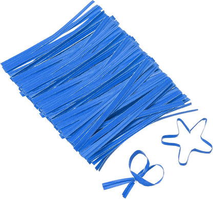 2" Kraft Paper Twist Ties, Metallic Twist Ties Reusable for Bakery, Candy Bags, Coffee Bags, Goodie Bags, Pack of 1000, White