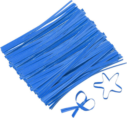 2" Kraft Paper Twist Ties, Metallic Twist Ties Reusable for Bakery, Candy Bags, Coffee Bags, Goodie Bags, Pack of 1000, White