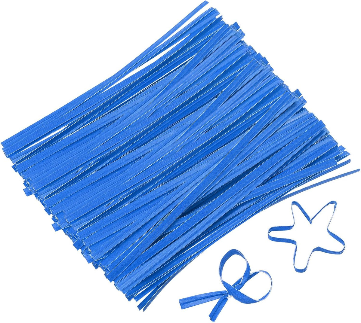 2" Kraft Paper Twist Ties, Metallic Twist Ties Reusable for Bakery, Candy Bags, Coffee Bags, Goodie Bags, Pack of 1000, White