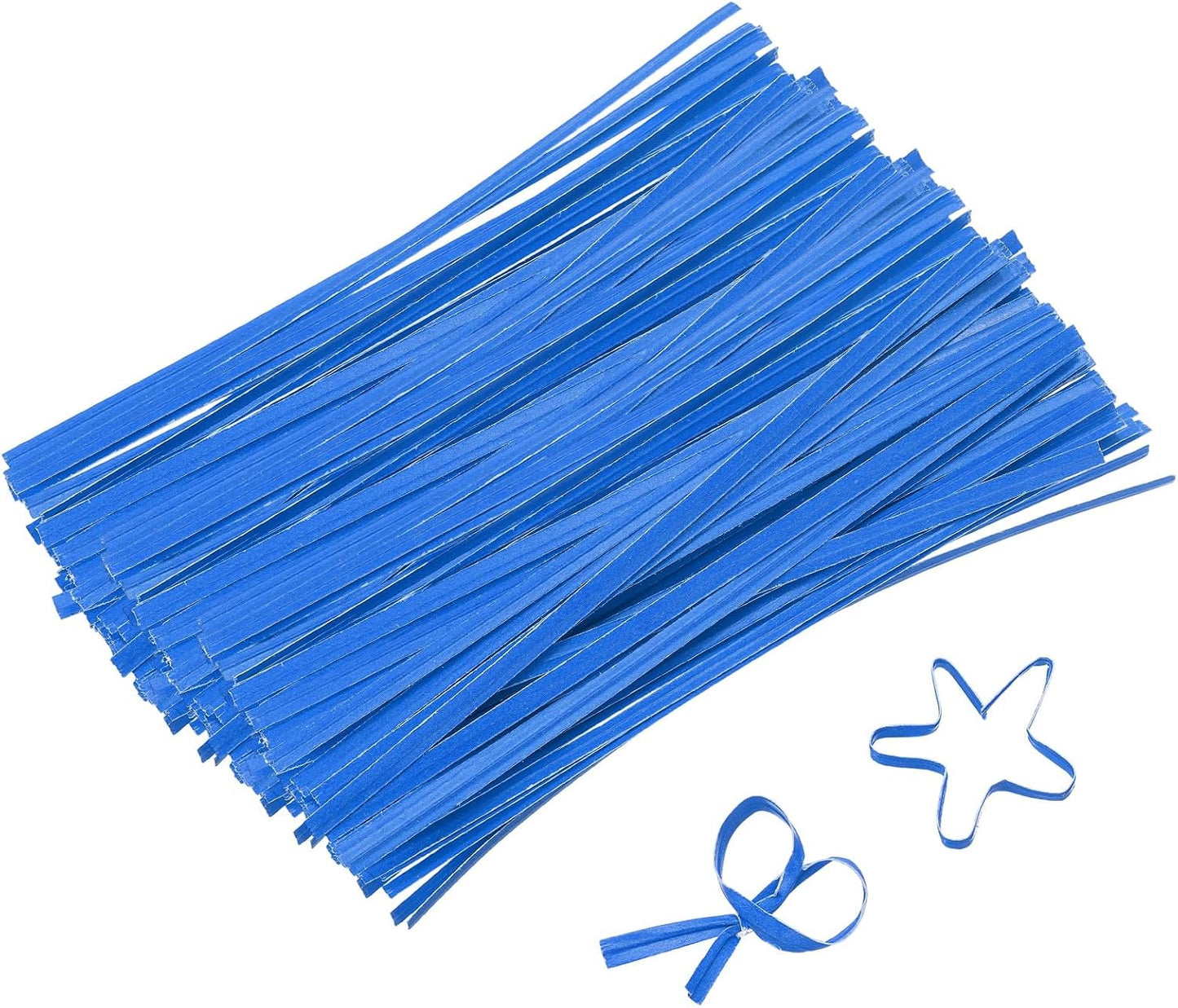 2" Kraft Paper Twist Ties, Metallic Twist Ties Reusable for Bakery, Candy Bags, Coffee Bags, Goodie Bags, Pack of 1000, White