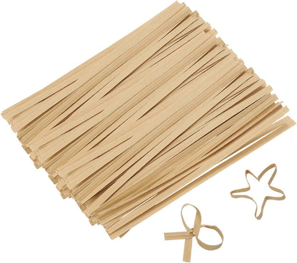 2" Kraft Paper Twist Ties, Metallic Twist Ties Reusable for Bakery, Candy Bags, Coffee Bags, Goodie Bags, Pack of 1000, White