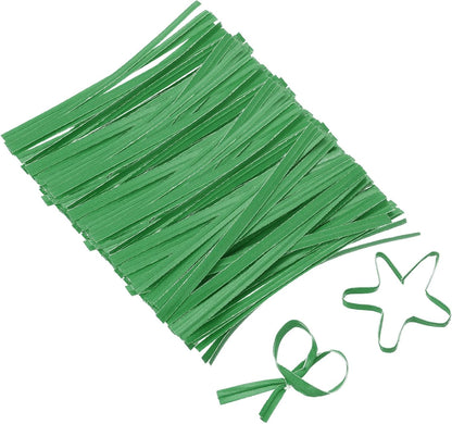 2" Kraft Paper Twist Ties, Metallic Twist Ties Reusable for Bakery, Candy Bags, Coffee Bags, Goodie Bags, Pack of 1000, White