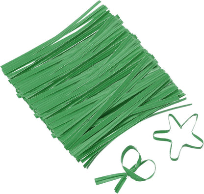 2" Kraft Paper Twist Ties, Metallic Twist Ties Reusable for Bakery, Candy Bags, Coffee Bags, Goodie Bags, Pack of 1000, White