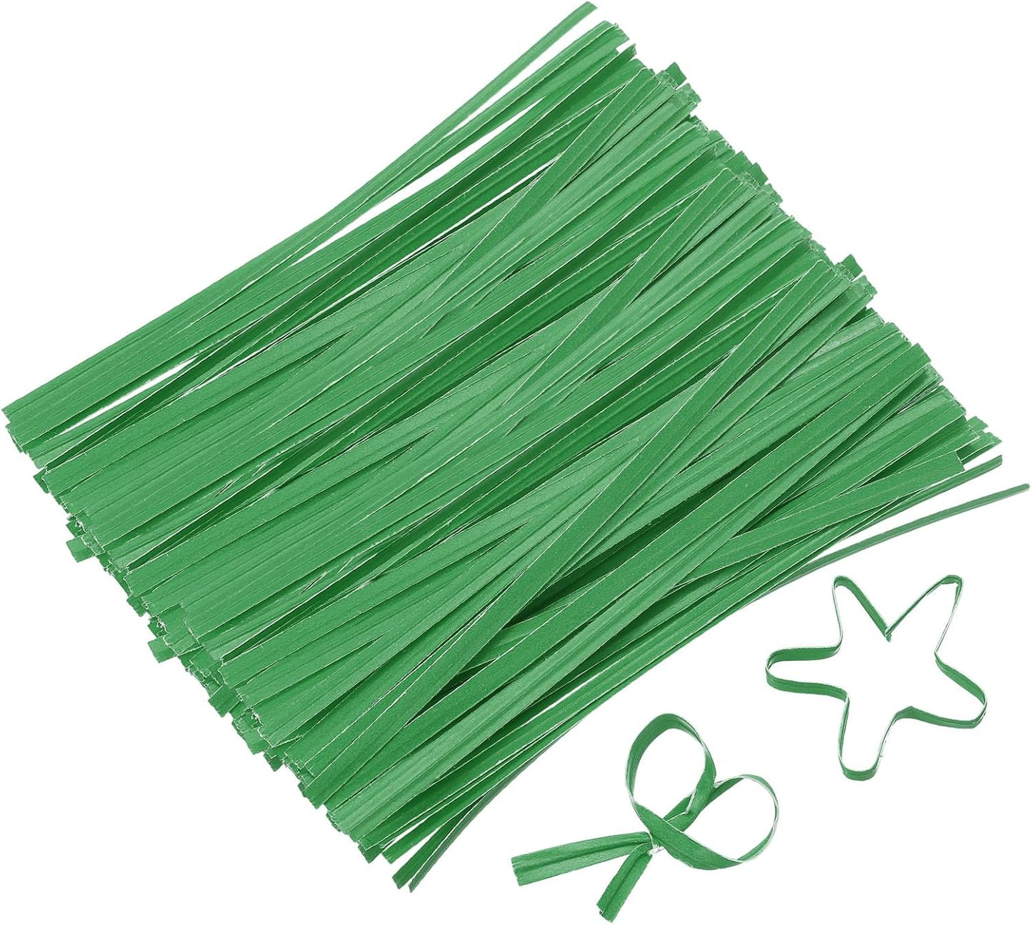 2" Kraft Paper Twist Ties, Metallic Twist Ties Reusable for Bakery, Candy Bags, Coffee Bags, Goodie Bags, Pack of 1000, White
