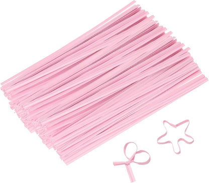 2" Kraft Paper Twist Ties, Metallic Twist Ties Reusable for Bakery, Candy Bags, Coffee Bags, Goodie Bags, Pack of 1000, White