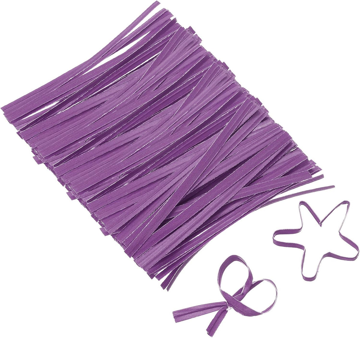 2" Kraft Paper Twist Ties, Metallic Twist Ties Reusable for Bakery, Candy Bags, Coffee Bags, Goodie Bags, Pack of 1000, White
