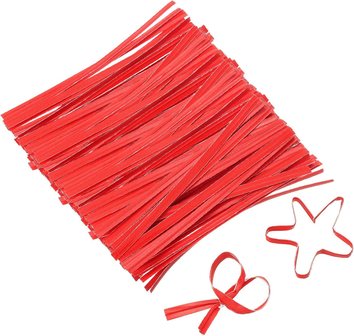 2" Kraft Paper Twist Ties, Metallic Twist Ties Reusable for Bakery, Candy Bags, Coffee Bags, Goodie Bags, Pack of 1000, White