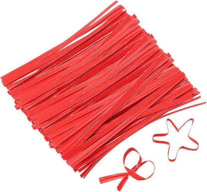 2" Kraft Paper Twist Ties, Metallic Twist Ties Reusable for Bakery, Candy Bags, Coffee Bags, Goodie Bags, Pack of 1000, White