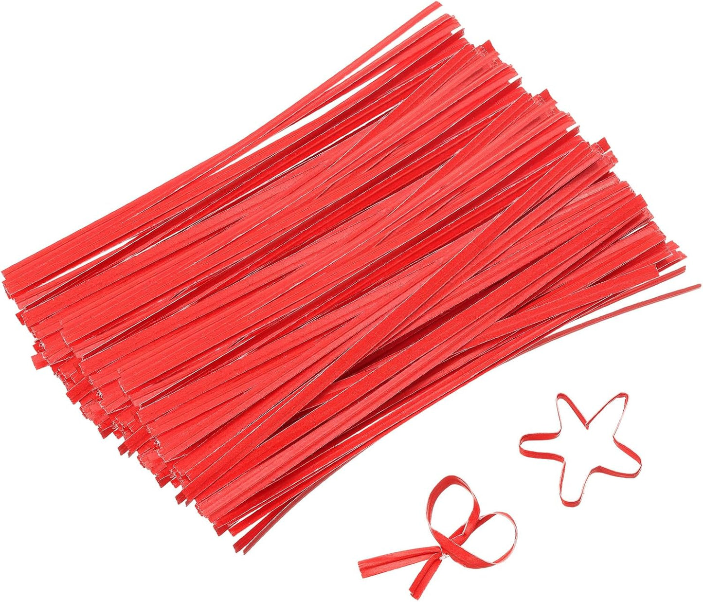 2" Kraft Paper Twist Ties, Metallic Twist Ties Reusable for Bakery, Candy Bags, Coffee Bags, Goodie Bags, Pack of 1000, White