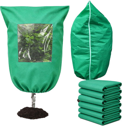 2 Pack 95"x95" Plant Covers with Zipper and Drawstring