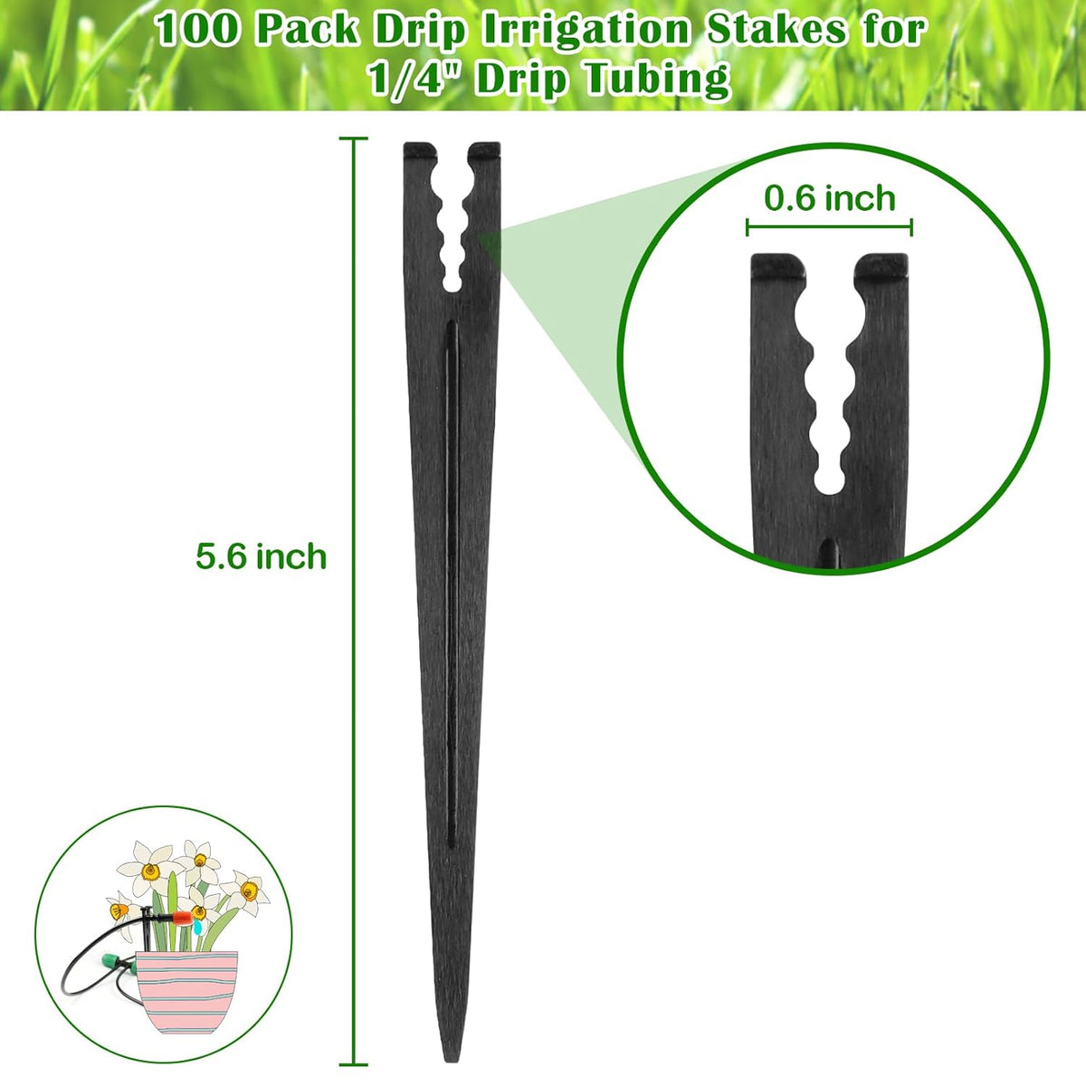 280 Pcs Drip Irrigation Fittings Kit for 1/4" Tubing： 1/4 Inch Drip System Barbed Connectors (Nozzles, Nozzle Tees, Valves, Single Barbs, Couplings, Tees, Elbows, Plugs, Crosses)