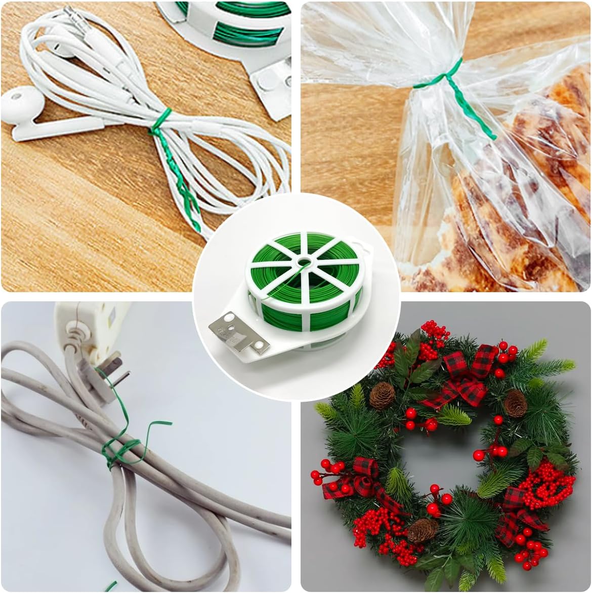 656ft (200m) Twist Ties, Garden Plant Ties with Cutter, Reusable Multifunctional Plant Ties, Fixing Vines Plant Support for Gardening Home Office(Black)