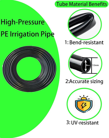 360° Adjustable Drip Irrigation System – Garden Watering Sprinkler System
