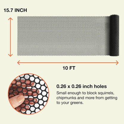 Plastic Chicken Wire Fencing, Garden Fence, Animal Barrier Mesh 1pk