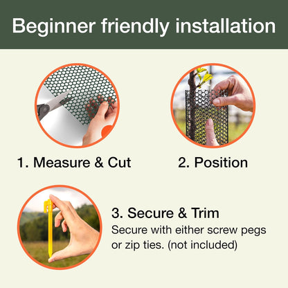 Plastic Chicken Wire Fencing, Garden Fence, Animal Barrier Mesh 1pk