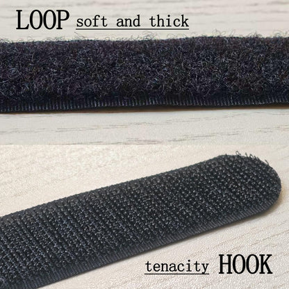 24 inch Hook and Loop Cable Strap - Reusable Fastening Strap - 12 PACK 1 inch Wide Nylon Cable Cinch Wrap