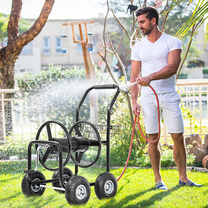 Garden Hose Reel Cart | Holds Upto 300ft of 5/8" Hose | Green