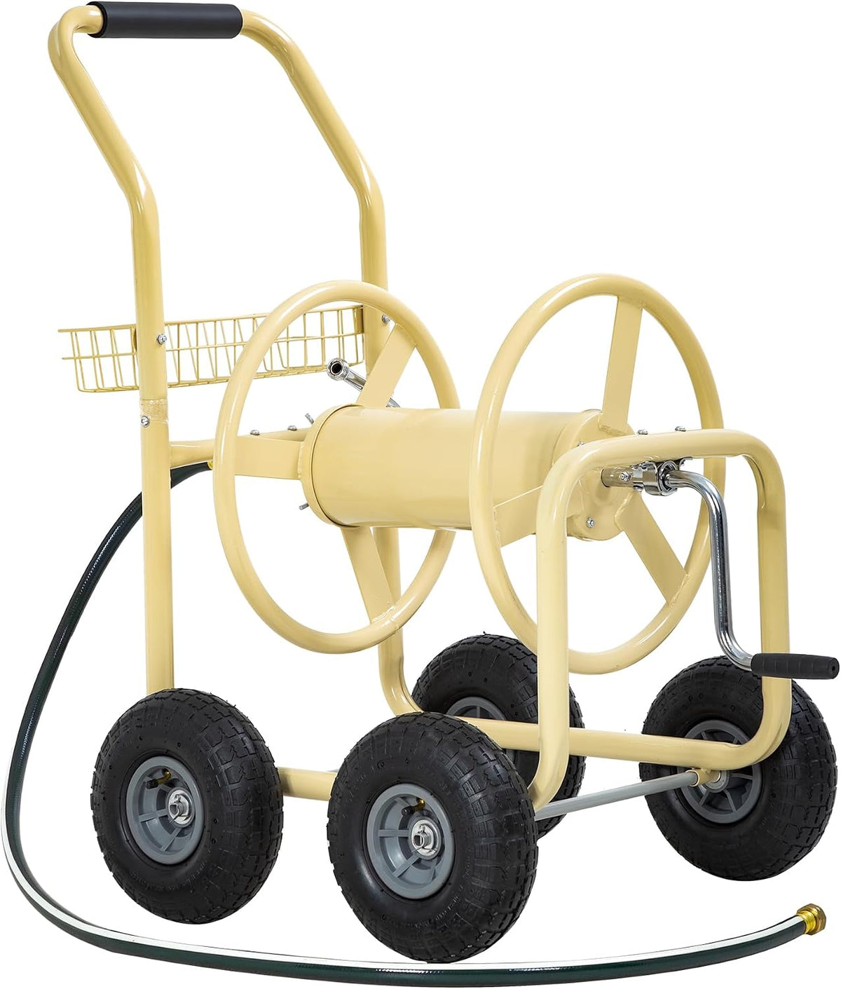 Garden Hose Reel Cart | Holds Upto 300ft of 5/8" Hose | Green