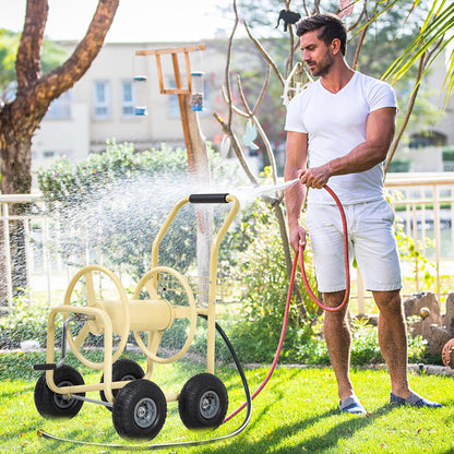 Garden Hose Reel Cart | Holds Upto 300ft of 5/8" Hose | Green