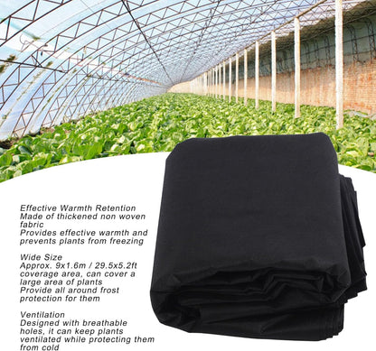 Plant Covers Freeze Protection, Frost Cloth Plant Freeze Protection Roll Floating Row Cover Frost Blanket Frost Cloth(Black)