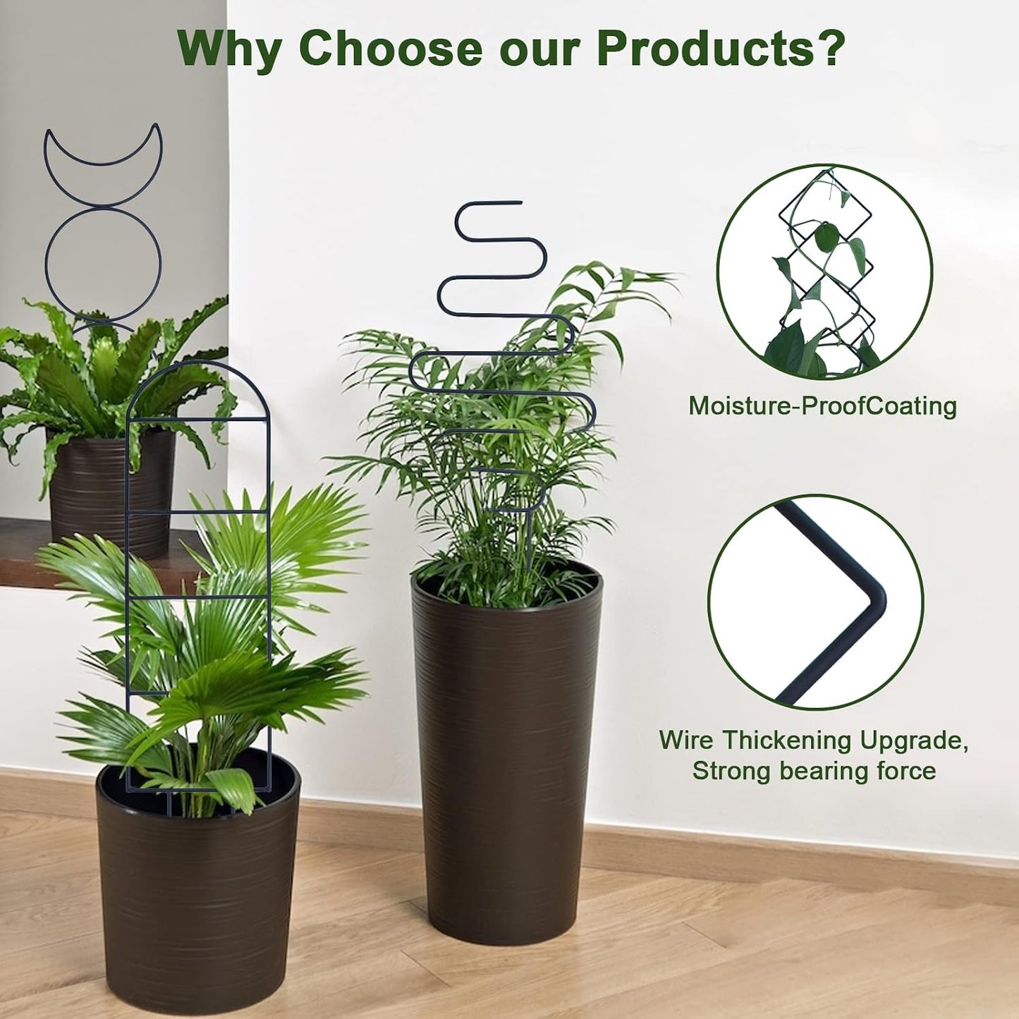 16inch Small Indoor Plant Trellis for Climbing Plants Outdoor